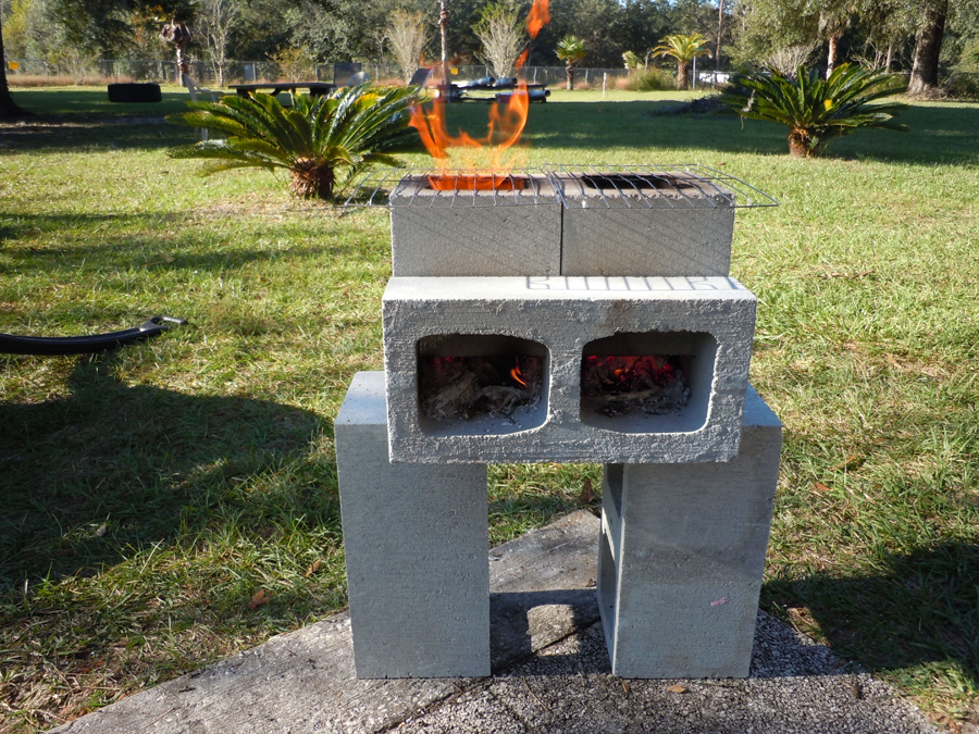 How To Build A Cinder Block Rocket Stove For Under $10 | Glorious Acres